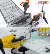 Load image into Gallery viewer, WWII Military Aircraft German Messerschmitt BF-109 Fighter 1/48 Plane 4D Assembly Model Kit Toy (Choose Color)
