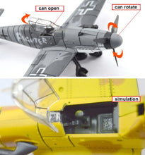 Load image into Gallery viewer, WWII Military Aircraft German Messerschmitt BF-109 Fighter 1/48 Plane 4D Assembly Model Kit Toy (Choose Color)