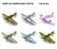 Load image into Gallery viewer, WWII Military Aircraft British Hawker Hurricane Fighter 1/48 Plane 4D Assembly Model Kit Toy (Choose Color)