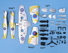 Load image into Gallery viewer, WWII Military Aircraft British Supermarine Spitfire Fighter 1/48 Plane 4D Assembly Model Kit Toy (Choose Color)