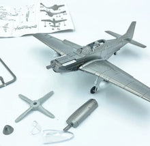Load image into Gallery viewer, WWII Military Aircraft North American P-51 Mustang Fighter 1/48 Plane 4D Assembly Model Kit Toy (Choose Color)