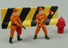 Load image into Gallery viewer, 6 pcs Miniature Firemen People Figure 1:50 Models Landscape Building Scenery Layout Scene Accessories Diorama Supplies