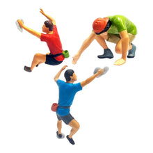 Load image into Gallery viewer, 3 pcs Miniature Rock Climber Sport Climbing People Figure 1/87 1/64 Scale Models Building Landscape Scene Accessories Diorama Supplies