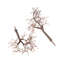 Load image into Gallery viewer, 10 pcs Miniature Brown Bare Trees Models Train Railway Accessories Forest Fairy Garden Landscape Terrarium Diorama Craft Supplies