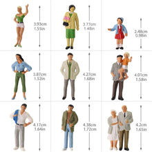 Load image into Gallery viewer, Miniature People Figures O Scale 1:43 Standing Passengers for Train Layouts, Dioramas & Model Scenes (20pcs)