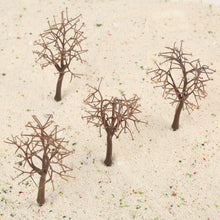 Load image into Gallery viewer, 10 pcs Miniature Brown Bare Trees Models Train Railway Accessories Forest Fairy Garden Landscape Terrarium Diorama Craft Supplies