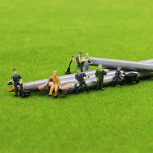 Load image into Gallery viewer, 50 pcs Miniature Engineer Worker Bucket Ladder People 1:87 Figures HO Scale Models Train Railway Scene Accessories Diorama Supplies