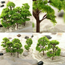 Load image into Gallery viewer, 20 pcs 4cm Miniature Tree Models Train Railway Accessories Forest Fairy Garden Landscape Terrarium Diorama Craft Supplies