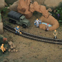 Load image into Gallery viewer, 25 pcs Miniature Train Railway Worker People 1:50 Figure Model Toy Landscape Building Scenery Accessories Diorama Supplies