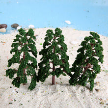 Load image into Gallery viewer, 5 pcs 14cm Miniature Green Tree Models Train Railway Accessories Forest Fairy Garden Landscape Terrarium Diorama Craft Supplies