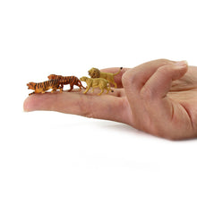 Load image into Gallery viewer, 12 pcs Miniature Tiger Lion Wild Animal 1:87 Figures HO Scale Models Toys Landscape Garden Scenery Layout Scene Accessories Diorama Supplies