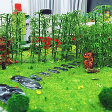 Load image into Gallery viewer, 20 pcs Miniature Bamboo Tree Models Train Railway Accessories Forest Fairy Garden Landscape Terrarium Diorama Craft Supplies