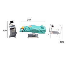 Load image into Gallery viewer, Miniature Doctor Patient Hospital Equipment Set 1:64 Scale People Figures DIY Diorama Building Landscape Dollhouse Scene Accessories