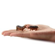 Load image into Gallery viewer, 12 pcs Miniature Hippo Wild Animal 1:87 Figures HO Scale Models Toys Landscape Garden Scenery Layout Scene Accessories Diorama Supplies