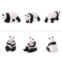Load image into Gallery viewer, 12 pcs Miniature Giant Panda Wild Animal 1:87 Figures HO Scale Models Landscape Garden Scenery Layout Scene Accessories Diorama Supplies