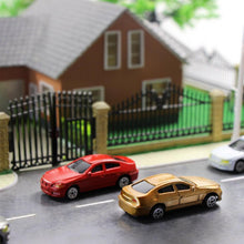 Load image into Gallery viewer, 60pcs Miniature Plastic Cars HO Scale 1:87, Assorted Vehicle Models for Train Layouts