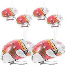 Load image into Gallery viewer, Set of 6 Classic Vintage Jumping White Rabbit Bunny Wind Up Clockwork Tin Toy Collectible