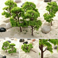Load image into Gallery viewer, 20 pcs 4cm Miniature Tree Models Train Railway Accessories Forest Fairy Garden Landscape Terrarium Diorama Craft Supplies