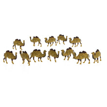 Load image into Gallery viewer, 12 pcs Miniature Bactrian Camel Wild Animal 1:87 Figures HO Scale Models Landscape Garden Scenery Layout Scene Accessories Diorama Supplies