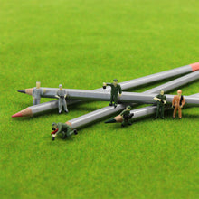 Load image into Gallery viewer, 50 pcs Miniature Engineer Worker Bucket Ladder People 1:87 Figures HO Scale Models Train Railway Scene Accessories Diorama Supplies