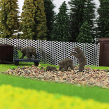 Load image into Gallery viewer, 3 pcs Miniature Bear Wild Animal 1:87 Figures HO Scale Models Toys Landscape Garden Scenery Layout Scene Accessories Diorama Supplies