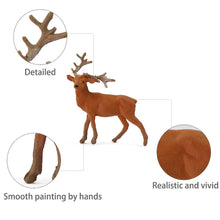 Load image into Gallery viewer, 12 pcs Miniature Deer Animal 1:87 Figures HO Scale Models Toys Landscape Garden Scenery Layout Scene Accessories Diorama Supplies