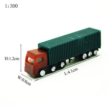 Load image into Gallery viewer, 5 pcs Miniature Container Truck Vehicle 1:100-500 Transport Lorry Car Model Toy Landscape Building Scenery Accessories Diorama Supplies