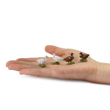 Load image into Gallery viewer, Miniature Duck & Goose Figures 1:43 O Scale Farm Animals for Model Railway Dioramas (14pcs)