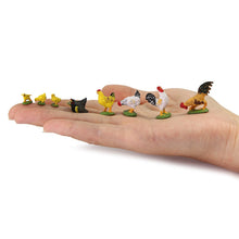 Load image into Gallery viewer, 16 pcs Miniature Chicken Chick Animal 1:43 Figures O Scale Models Toys Landscape Garden Scenery Layout Scene Accessories Diorama Supplies