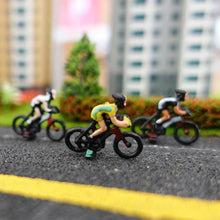 Load image into Gallery viewer, 12 pcs Miniature Bike Bicycle Racing 1:87 Figure HO Scale Model Landscape Building Scenery Train Railway Layout Scene Accessories Diorama Supplies