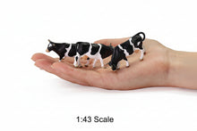 Load image into Gallery viewer, 12pcs Miniature Dairy Cow Figures, 1:43 O Scale Model Farm Animals
