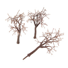 Load image into Gallery viewer, 10 pcs Miniature Brown Bare Trees Models Train Railway Accessories Forest Fairy Garden Landscape Terrarium Diorama Craft Supplies