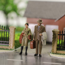 Load image into Gallery viewer, 20 pcs Miniature Standing People Passenger Tourists 1:43 Figures O Scale Models Train Railway Scene Accessories Diorama Supplies