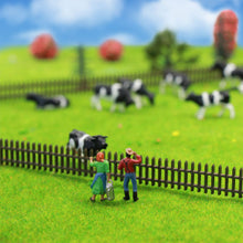 Load image into Gallery viewer, 36 pcs Miniature Shepherd Black White Dairy Cow Animal Figures 1:87 Scale Models Toys Landscape Garden Layout Scene Accessories Diorama Supplies