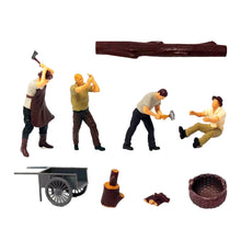 Load image into Gallery viewer, Miniature Wood Mover Woodworker Carpenter Handprint Figure Models Toys Landscape Layout Scene Accessories Diorama Supplies