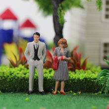 Load image into Gallery viewer, 20 pcs Miniature Standing People Passenger Tourists 1:43 Figures O Scale Models Train Railway Scene Accessories Diorama Supplies