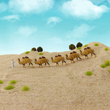Load image into Gallery viewer, 12 pcs Miniature Bactrian Camel Wild Animal 1:87 Figures HO Scale Models Landscape Garden Scenery Layout Scene Accessories Diorama Supplies