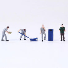 Load image into Gallery viewer, Miniature Car Repair Worker Figures 1:64 Scale Resin Diorama Craft Supplies
