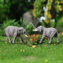 Load image into Gallery viewer, 10pcs Miniature Elephant Figurines 1:160 Scale Animal Model, Scenery Craft Supplies
