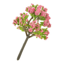 Load image into Gallery viewer, 10 pcs Miniature Pink Flowering Trees Models Train Railway Accessories Forest Fairy Garden Landscape Terrarium Diorama Craft Supplies