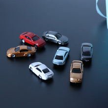 Load image into Gallery viewer, 60 pcs Miniature Car 1:87 Vehicle HO Scale Models Landscape Building Scenery Train Railway Layout Scene Accessories Diorama Supplies