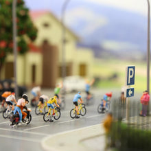 Load image into Gallery viewer, 15 pcs Bike Bicycle Racing 1:87 Figure HO Scale Models Landscape Building Scenery Train Railway Layout Scene Accessories Diorama Supplies