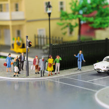Load image into Gallery viewer, 30/60 pcs Miniature Standing Sitting People Passenger 1:87 Figures HO Scale Models Train Railway Scene Accessories Diorama Supplies