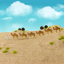 Load image into Gallery viewer, 12 pcs Miniature Dromedary Camel Wild Animal 1:87 Figures HO Scale Models Landscape Garden Scenery Layout Scene Accessories Diorama Supplies