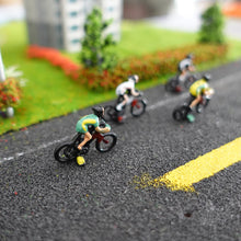 Load image into Gallery viewer, 12 pcs Miniature Bike Bicycle Racing 1:87 Figure HO Scale Model Landscape Building Scenery Train Railway Layout Scene Accessories Diorama Supplies
