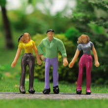 Load image into Gallery viewer, 100 pcs Miniature Standing Sitting People Passenger 1:76 Figures OO Scale Models Train Railway Scene Accessories Diorama Supplies