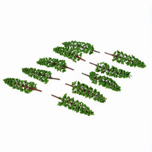 Load image into Gallery viewer, 10 pcs 9cm Miniature Green Pine Trees Models Train Railway Accessories Forest Fairy Garden Landscape Terrarium Diorama Craft Supplies