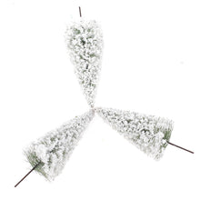 Load image into Gallery viewer, 10pcs Miniature Snow Covered Tree Models | 1:100 Scale Model Trees | Diorama Scenery Craft Supplies