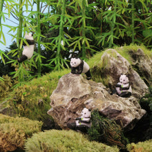 Load image into Gallery viewer, 12 pcs Miniature Giant Panda Wild Animal 1:87 Figures HO Scale Models Landscape Garden Scenery Layout Scene Accessories Diorama Supplies