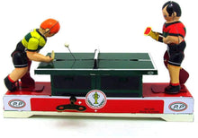 Load image into Gallery viewer, MS358 Ping Pong Table Tennis Retro Clockwork Wind Up Tin Toy Collectible